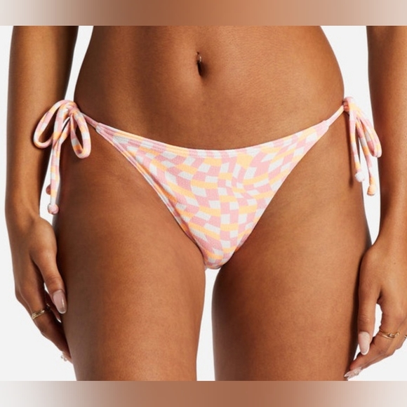 🪸BILLABONG ISLAND SONG TIE SIDE HIPSTER BIKINI BOTTOMS SIZE L/12 - Picture 1 of 5